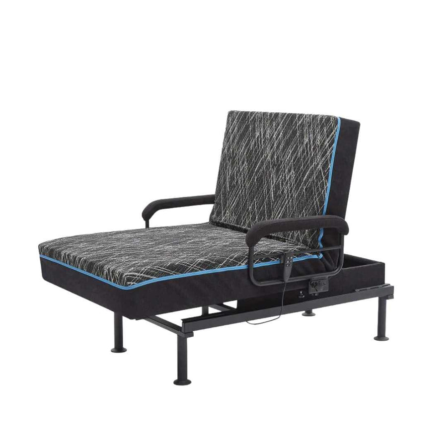 Adjustable Bed for Seniors — Motorized Sleep-to-Stand Bed with CertiPUR-US Mattress